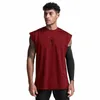 Maglia estiva Quick Dry Gym Canotta da uomo Bodybuilding Canottiere Sport Sleevel Shirt Fitn Abbigliamento Sportswear Muscle Vest H0Eq #