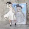 Figuras de brinquedo de ação anime japonês 20cm kasugano sora kaii menina vestido branco vertical série pvc modelo de brinquedo picturec24325