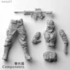 Anime Manga OceanCosmos miniaturas Menina original em uniforme militar Tema militar dos EUA Sexy soldado Resina sem pintura Kit de modelo figura GK yq240325