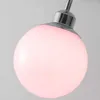 Lampada da tavolo in vetro colorato per la decorazione della camera da letto Luci da comodino Lampada da scrivania rosa minimalista postmoderna nordica Spedizione gratuita