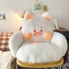 Kussen kawaii zachte kat zitten kussens kussens kussens stoel kussen gevulde pluche bank binnensoor vloer thuisstoel decor winter kinderen meisje cadeau