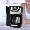 BLACK+DECKER 12 Cup Grinder and Brewer, Black, CM5000B