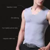 3st. Inga spår coola män Vest Tank Tops Underwear Mens undertröja Skjortor Male Bodysaper Fitn Sleewel Men's Running Vest 5XL M6KA#