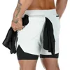 Herren-Shorts, Herren-Shorts, S-5XL, Jogging-Shorts, Herren, 2-in-1-Shorts, Fitnessstudio, Fitness, integrierte Tasche, schnell trocknend, Laufshorts, Herren-Sportshorts, 24325