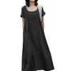 Casual Dresses Women Long Dress Elegant A-line Midi With Pleated Swing Design Soft Breathable Fabric Flattering Round For Women's