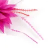 Brooches Handmade Pink Feather Flower For Women Gift Accessories Banquet Wedding Tea Party Jewelry Designer Brooch Pin Hairclip