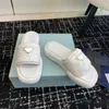 Masowe słomki splot Sandały Sandały Letnie Slajd Designer Slowers Mule Monefer Outdoor 2024 Nowy styl męski luksusowe sukienki Sandale Buty Women Buty Hal