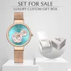 Nya Naviforce Rose Gold Women Watches Dress Quartz Watch Ladies With Luxury Box Female Wrist Watch Girl Clock Set för 270 -talet