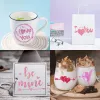 Films 6 Sheets Holographic Iridescent Permanent Vinyl Valentine's Day Adhesive Vinyl 12"x10" for Cup Craft Signs Home Decor for Cricut