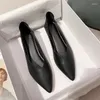 Freizeitschuhe für Damen, flach, weiches Leder, Spitze, Slip-on