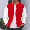 2023 New Loose American Trendy Brand Baseball Jersey Fi Bomber Jacket Men's Casual Plus Size Jacket U3pw #