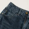 Jeans féminins à mi-taille jambe large pour les femmes printemps été surdimensionné surdimensionné des pantalons en jean poches Baggy mode Y2k Girls Streetwear