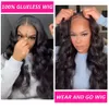 Shefleek HD Lace Wear and Go Glueless Pre Plucked 180% Density 5x5 Body Wave Closure Wig Brazilian Human Hair Wigs for Black Women 20 Inch