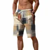 Summer Men's Quick Dry Siwmwear Beach Board Surf Shorts avec poches Vêtements de sport pour hommes Beachwear Loose Fitn Shorts Plus Size U3Ph #