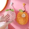 Handdoek Persimmon Handzachte Chenille Met Schattig Fruitontwerp Superabsorberend Sneldrogend Keuken Badkamer