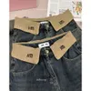 Light Dark New Blue Designer Brand Women s Pants Street Denim Straight Leg Jeans Treet Traight