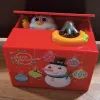 Pudełka Santa Claus Snowman Piggy Bank Zautomatyzowane kradzież pieniędzy monety bank piggy bank pudełko pieniądze oszczędzające pudełko świąteczne prezenty dla dzieci