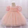 Kız Elbiseler Yürümeye Başlayan Çocuk Giysileri İçin İlk 1. Doğum Günü Elbise Vaftiz Gokus Prenses Kızlar Parti Töreni 0-2y