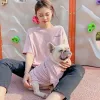 ジャケットペット犬の飼い主小さなミディアムドッグのための服をマッチする新しいデザインファッション親子犬パーカーフレンチブルドッグコートペット服