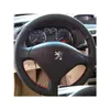 Coprivolante Ers Per 307 2001-2008 Sw 2005-2008 Personalizza Fai da te in pelle antiscivolo cucito a mano Er Drop Delivery Automobiles Mot Otkgz