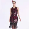 Fringe Vest 1920s High-End Banquet Party Sequin Dress 792776