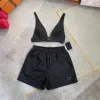 Sexy 2024 Luxury Women's Tracksuits Fashion Designer Triangle Bra Short Pants Set Chest Size Bathing Suits