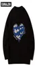 Men039s Sweaters Harajuku Vintage Love Heart Graphic Çirkin Süvari Erkekler Sokak Hiphop Örme Kadınlar039S Punk Style Rock Black3502787