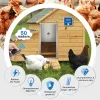 Accessories Automatic Chicken Coop Door Openers Poultry Flap LCD Screen Timer Light Sensor Remote Control Battery Power Pull Gravity 3KG