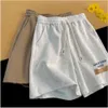 Shorts för mäns sommar nya amerikanska casual tvådelar shorts, trendiga mångsidiga löst montering och sportbyxor
