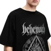 män kvinnors behemoth furor divinus skjorta accores black metal band pure cott trasa fritid kort ärm crewneck tee skjorta m2zl#