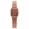 Full Diamond Square Small Women's Armband Fashion Watch