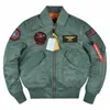 Nouveau Alpha Martin Flight Pilot Veste Hommes Hiver Assment Squadr Manteau Lâche Coupe-Vent Baseball Manteau Tactique Survêtement c1Eh #