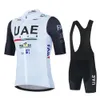 Uae Cycling Jersey Set MTB Uniform Bike Clothing Summer Breathable Bicycle Shirt Ropa Ciclismo Bib Pants Maillot Ciclismo 240313