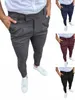 Herren Slim Fi Straight Pants Busin Freizeithose für Four Seass Bequeme Passform Atmungsaktive Wadenhose 85wk#