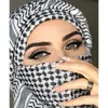 Män arabiska huvudbonader hijab halsduk islamisk foulard tryck turban arabisk headcover för män muslimska kläder bön turbante 240322
