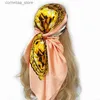 Bandanas Durag Moda Hair Scrunchies Joyería Ponytail Titular Arco Elástico Accesorios para el cabello para mujeres Bufanda Pajarita Banda para el cabello Cinta Headwear Y240325