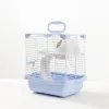 Cages Hamster Cage Rat animal de compagnie transporteur rongeur Cage Portable chaud hiver Mini Cage pour animaux de compagnie cobaye plate-forme nid Chinchilla accessoires