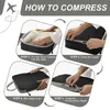 Duffel bags 3 peças/set embalagem compressível cubos de armazenamento de viagem à prova dwaterproof água mala de náilon portátil com bolsa organizadores de bagagem