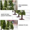 Decorative Flowers 15 Pcs Wire Christmas Tree Sand Tray Model Scenery Fake Trees Miniatures Material Durable Sponge Mixed Pine Landscape