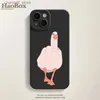 Cell Phone Cases Case for IPHONE11 IPHONE12 12PRO IPHONE13PROMAX 14PROMAX 15 15PRO 15PROMAX personality funny duck anti-drop mobile phone caseY240325