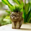 Monster Monster Flower Pot Figurines for Garden Demon No See