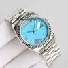 Luksusowy zegarek rlex top męskie zegarek automatyczny mechaniczny 36 mm Ladies Waterproof Design Sapphire Mirror Pasek ze stali nierdzewnej Prezenta
