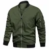 Jaqueta bomber leve masculina de outono, casual, primavera, vôo, time do colégio, trabalho, casaco de beisebol, tamanho dos EUA, 14yI #