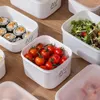 Depolama Şişeleri Büyük kapasiteli gıda kutusu taşınabilir taze tutma nem geçirmez buzdolabı organizatör plastik sebze kabı