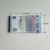 Melhor 3a Fake Money Movie Bar Banknote Party 10 50 20 adereços Euros em dólares em inglês Toy 200 Bancas REALISTA PULH
