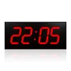 Väggklockor Stylish LED Light Clock Stor lyxpanel Electronic Silent Modern Digital Reloj de Pared Room Decor