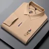 Men's Polos KUBRO Brand Embroidered Cotton Polo Shirt Highend Luxury Top Summer Casual Lapel Short Sleeve Tshirt Korean Fashion Men 230901