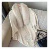 Scarves Wedding Cardigan Cape Evening Dresses Winter Warm Plush Wraps Knitting Shawl Faux Fur Collar
