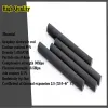 Lasstaven 10pcs Black Carbon Rod Graphite Electrode Cylinder Rods Bars 100mm For Industry High Temperature Conductive Carbon Rods