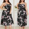 Dames nachtkleding Comfortabel nachtjapon Bloemen bedrukte jarretelset voor dames Sexy zomerloungejurk thuis